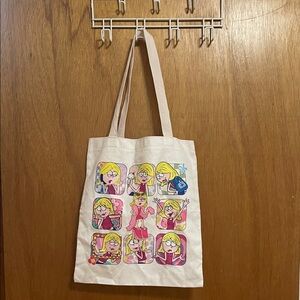 Lizzie Mcguire Print Beige Tote Bag